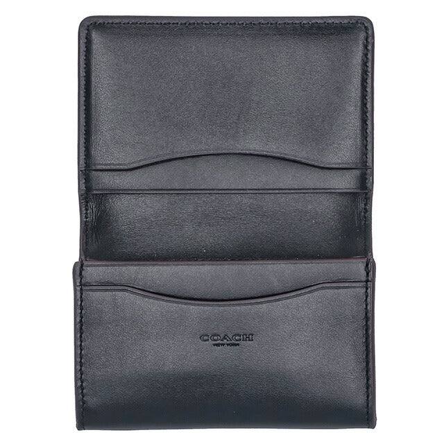 コーチ 名刺入れ メンズ ブランド COACH シグネチャー 91633 QBLWO 1 ブラック 91633-QBLWO-1