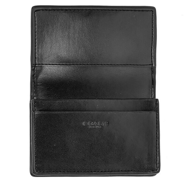 コーチ 名刺入れ レディース ブランド COACH シグネチャー 91681 IMAA8 1 ブラウン/ブラック 91681-IMAA8-1