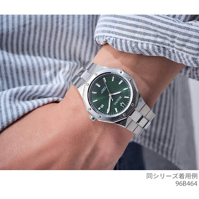 アウトレット ブローバ クラシック 自動巻き 腕時計 ブランド メンズ BULOVA 96B464 アナログ グリーン OL-96B464