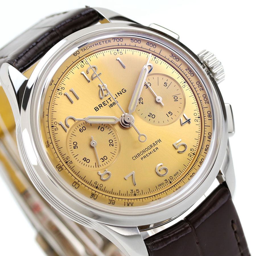ブライトリング プレミエ B09 クロノグラフ 40 手巻き 腕時計 ブランド メンズ クロノグラフ BREITLING AB0930F51H1P1 アナログ AB0930F51H1P1