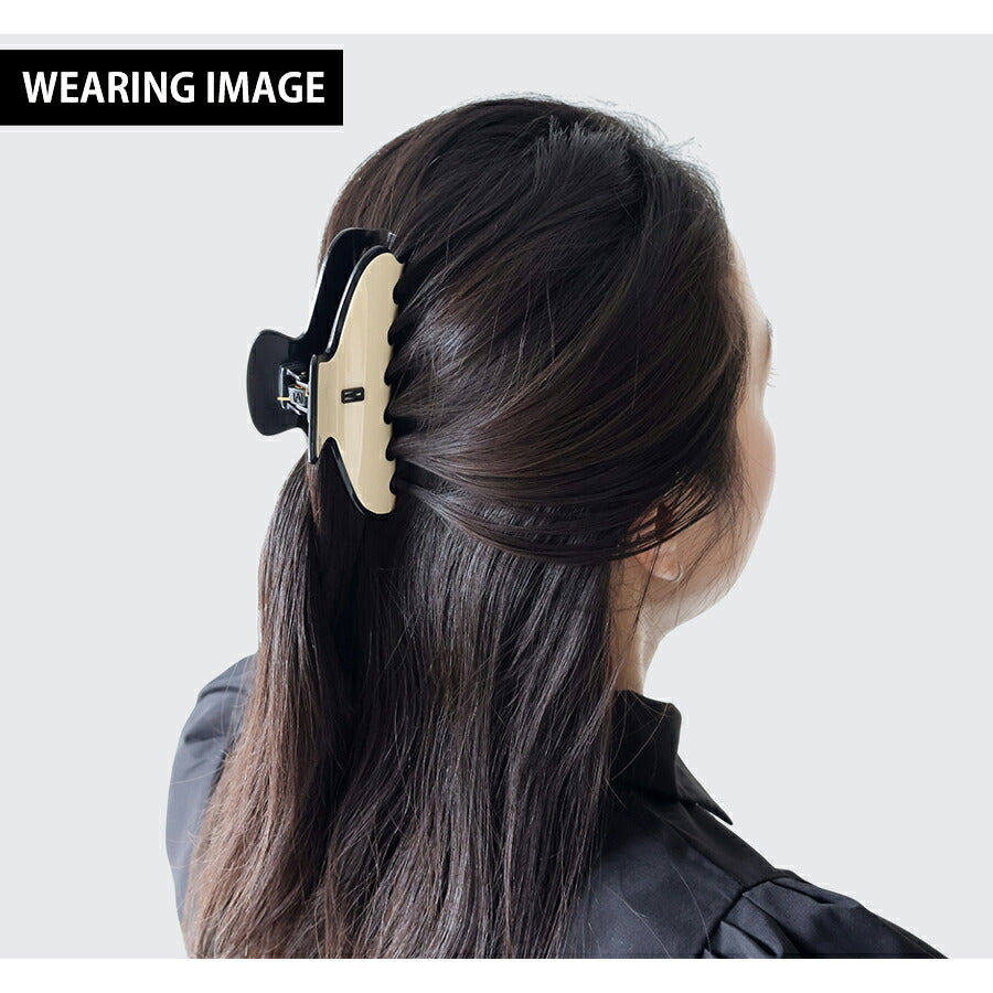 アレクサンドル ドゥ パリ ヘアクリップ レディース ブランド ALEXANDRE DE PARIS パリジェンヌLクリップ ACCL-17630-03-Y ベージュ ブラック ACCL-17630-03-Y