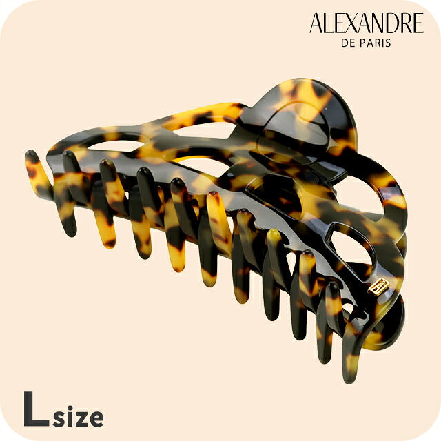 アレクサンドル ドゥ パリ ヘアクリップ レディース ブランド ALEXANDRE DE PARIS クラシックLクリップ ACCL-9359-02-W べっ甲 ACCL-9359-02-W