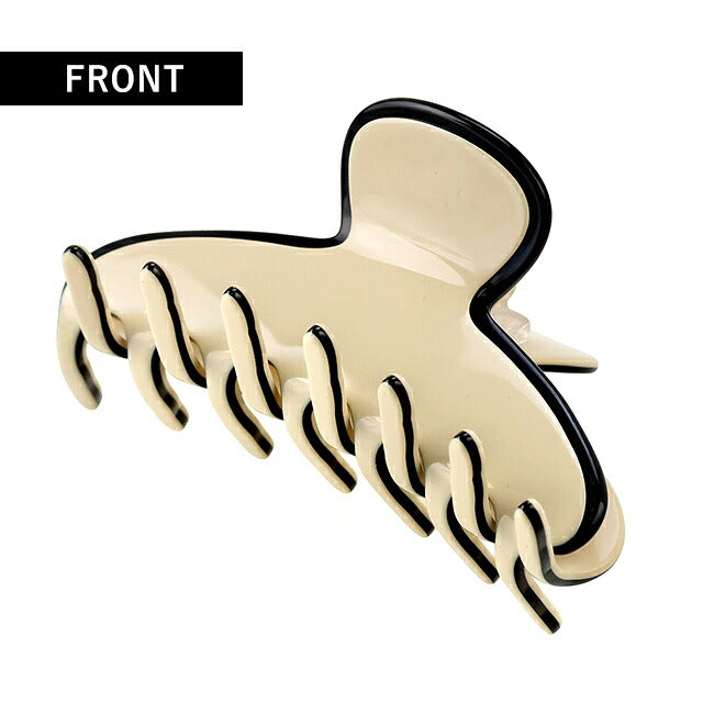 アレクサンドル ドゥ パリ ヘアクリップ レディース ブランド ALEXANDRE DE PARIS リズレMクリップ ACCM-14278-03-S ベージュ ブラック ACCM-14278-03-S