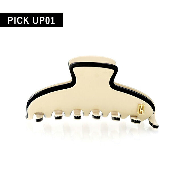 アレクサンドル ドゥ パリ ヘアクリップ レディース ブランド ALEXANDRE DE PARIS リズレSクリップ ACCS-16161-02-S ベージュ ブラック ACCS-16161-02-S