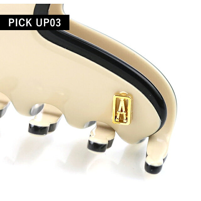 アレクサンドル ドゥ パリ ヘアクリップ レディース ブランド ALEXANDRE DE PARIS リズレSクリップ ACCS-16161-02-S ベージュ ブラック ACCS-16161-02-S