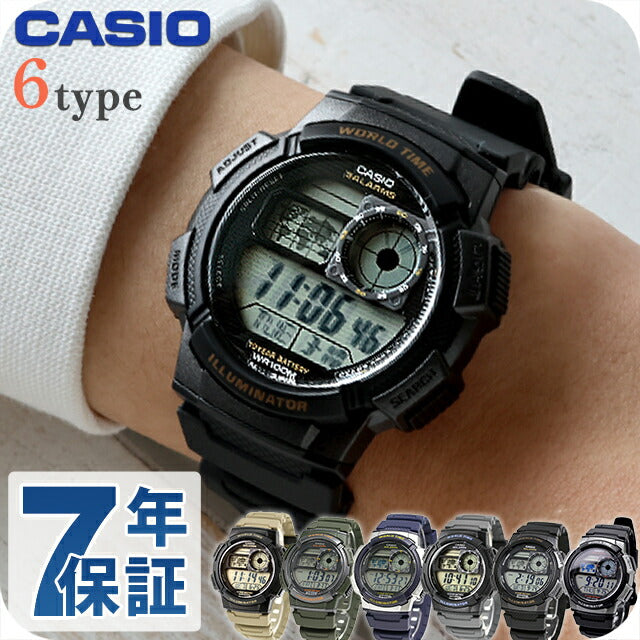 カシオ チープカシオ CASIO スタンダード クォーツ 電池式 AE-1000W