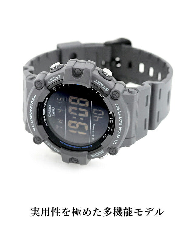 カシオ チープカシオ CASIO スタンダード クォーツ 電池式 AE-1500 メンズ チプカシ 腕時計 ブランド カシオ casio デジタル グレー ブラック グリーン オレンジ 黒 選べるモデル おしゃれ 防水 小さい 軽い かわいい プレゼント 実用的