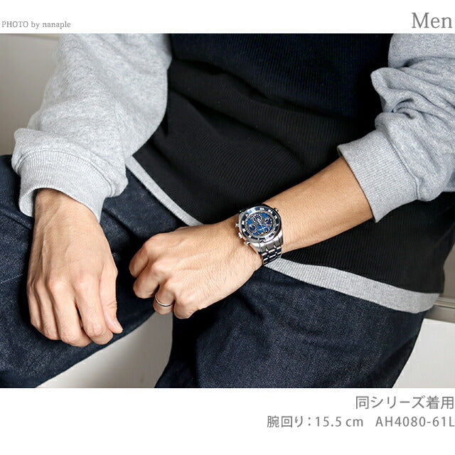 公民Campanola Grand并发症海军Ruri Konruri观看品牌男士计时量月阶段AH4080-61L AH4080-61L