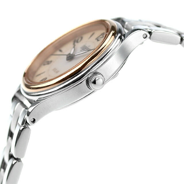 Seiko Alba Angenne与鲜花的生活太阳能观看品牌妇女母亲节更换皮带Seiko AHJD434 AHJD434