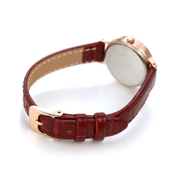精工妇女手表品牌日历AHJK446 Seiko Alba Angenne白葡萄酒红色红色红色AHJK446