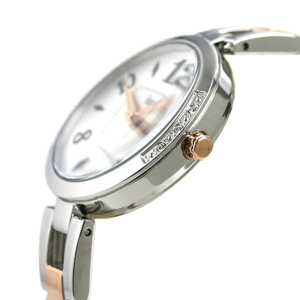 Seiko Alba Angenne手链女性观看品牌Ahjk448 Seiko白色粉红色金色AHJK448