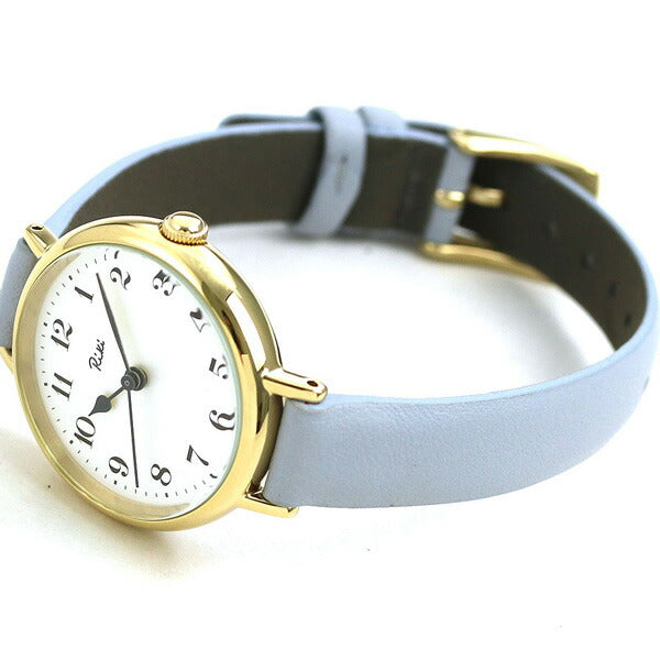 女子表演品牌的女性精工船用锁白色硅颜色AKQK446 Alba Riki Liki Leather Belt Watch Akqk446