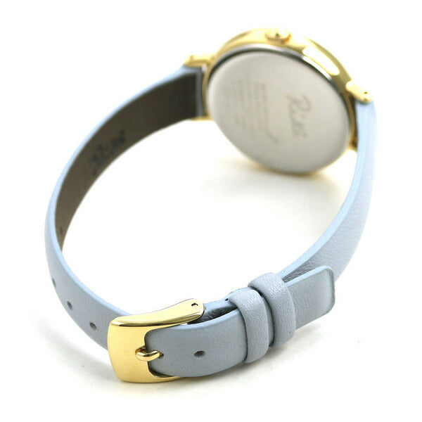 女子表演品牌的女性精工船用锁白色硅颜色AKQK446 Alba Riki Liki Leather Belt Watch Akqk446