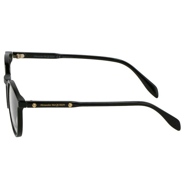 アレキサンダー・マックイーン 眼鏡 メンズ レディース ブランド Alexander McQueen AM0190O 001 INT OPT UNI ブラック AM0190O-001-INT-OPT-UNI