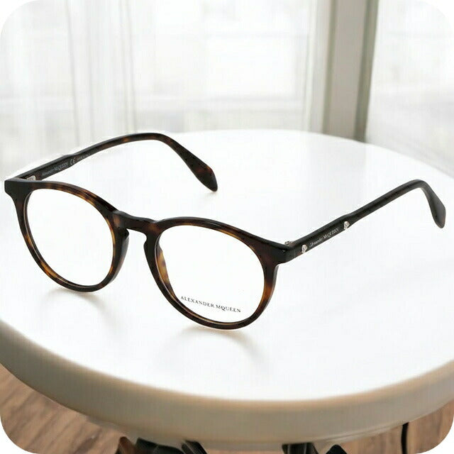 アレキサンダー・マックイーン 眼鏡 メンズ レディース ブランド Alexander McQueen AM0190O 002 INT OPT UNI ブラウン系 AM0190O-002-INT-OPT-UNI