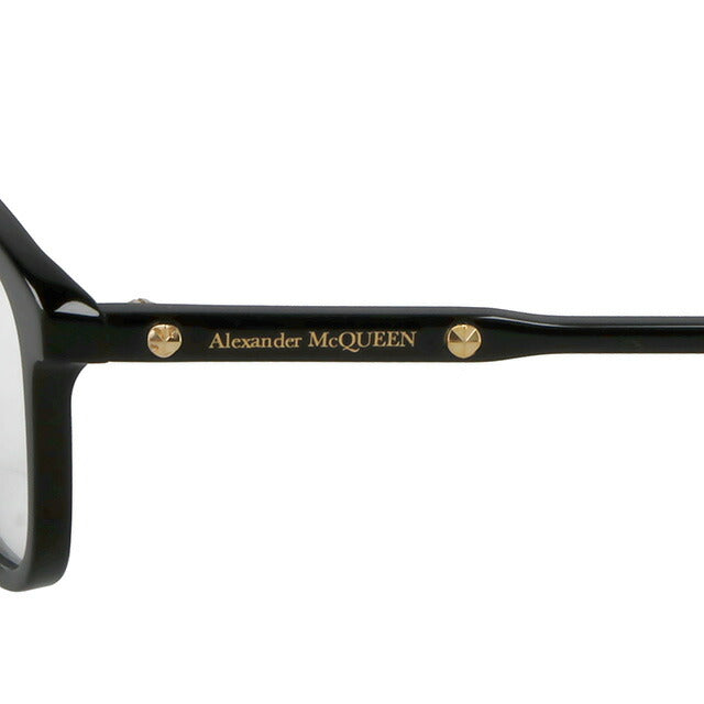 アレキサンダー・マックイーン 眼鏡 レディース ブランド Alexander McQueen AM0216OA 001 ASI OPT LDY ブラック AM0216OA-001-ASI-OPT-LDY
