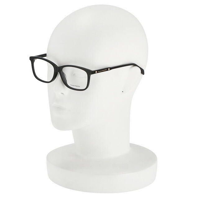 アレキサンダー・マックイーン 眼鏡 レディース ブランド Alexander McQueen AM0216OA 001 ASI OPT LDY ブラック AM0216OA-001-ASI-OPT-LDY