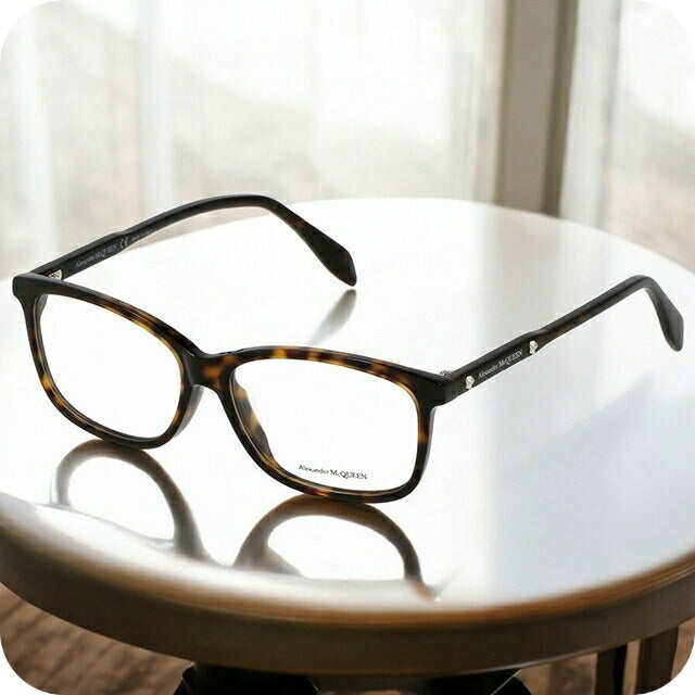 アレキサンダー・マックイーン 眼鏡 レディース ブランド Alexander McQueen AM0216OA 002 ASI OPT LDY ブラウン系 AM0216OA-002-ASI-OPT-LDY