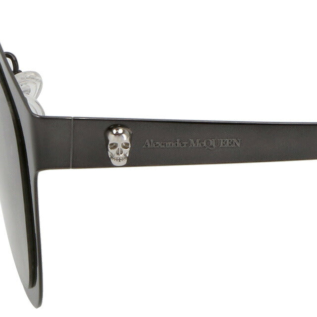 アレキサンダー・マックイーン サングラス メンズ レディース ブランド Alexander McQueen AM0280S 002 SMT SUN UNI ブラック AM0280S-002-SMT-SUN-UNI