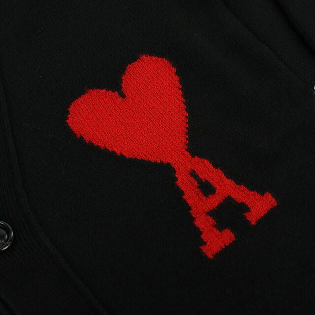 アミパリス ニット ユニセックス ブランド AMI PARIS BFUKC002.018 ブラック ウェア 選べるモデル AMIBFUKC0020A