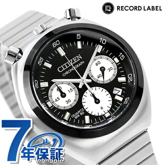 Citizen Collection Record Label Horn Chrono Quartz Watch Brand Men&