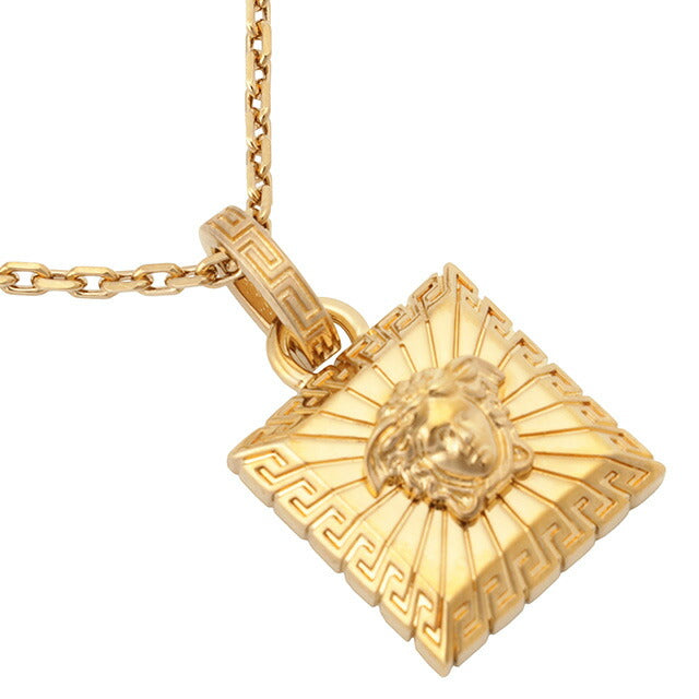ヴェルサーチ VERSACE 1004341-1A00620-3J000 メドゥーサ スクエア ネックレス ペンダント ゴールド メンズ ユニセックス アクセサリー 記念品 ギフト ANVE00053M