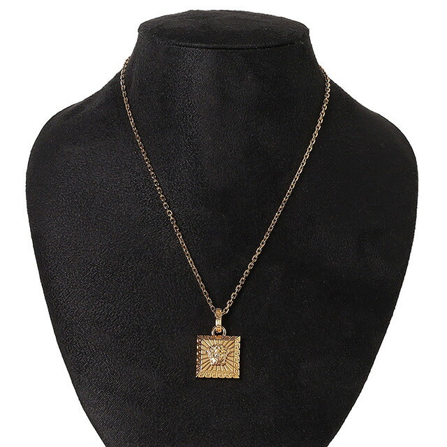 ヴェルサーチ VERSACE 1004341-1A00620-3J000 メドゥーサ スクエア ネックレス ペンダント ゴールド メンズ ユニセックス アクセサリー 記念品 ギフト ANVE00053M