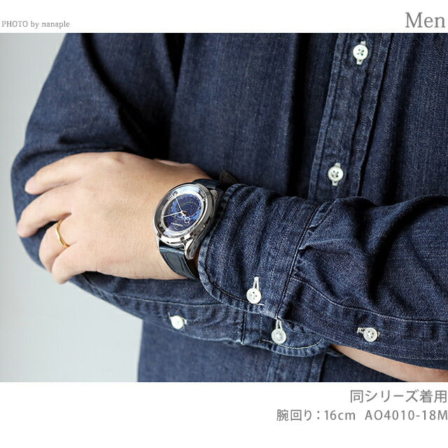 公民Campanola Cosmo签名Quartz观看品牌男士campanola AO4010-18M模拟AO4010-18M