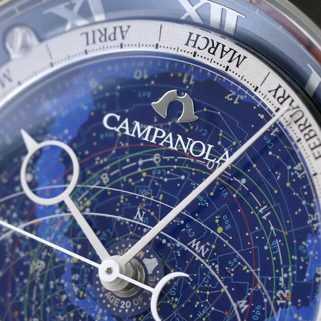 公民Campanola Cosmo签名Quartz观看品牌男士campanola AO4010-18M模拟AO4010-18M