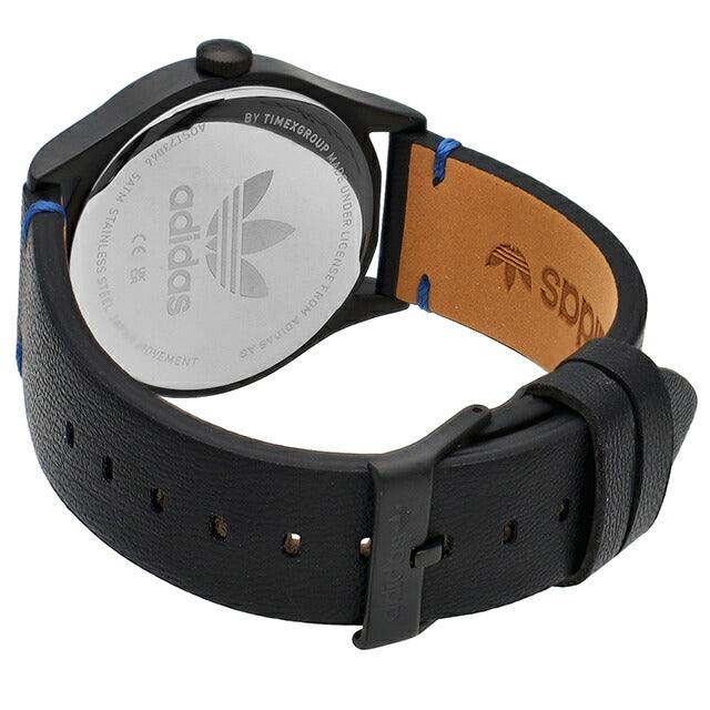 アディダス PROJECT ONE STEEL クオーツ 腕時計 ブランド メンズ レディース adidas AOST23046 アナログ オールブラック 黒 AOST23046