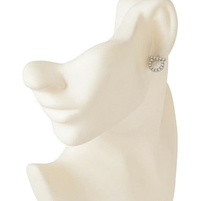 サルバトーレフェラガモ Salvatore Ferragamo 696582 760125 002 ガンチーニ パール スタッド ピアス シルバー レディース アクセサリー APFR00010L