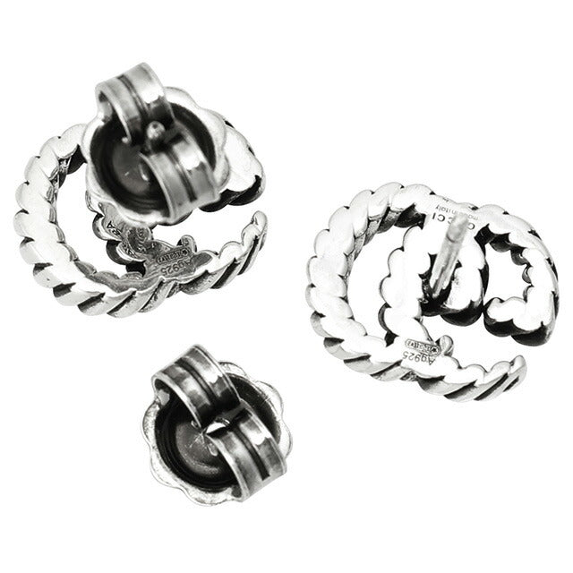 グッチ GUCCI 627755-J8400-0701 ダブルG ツイスト トーション スタッド ピアス シルバー レディース アクセサリー ユニセックス GG MARMONT APGU00530L