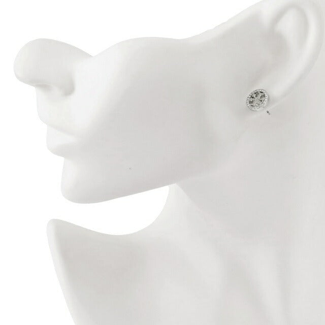 トリーバーチ Tory Burch 53422 042 ダブルT ロゴ パヴェ サークル スタッド ピアス シルバー レディース アクセサリー APTB00074L