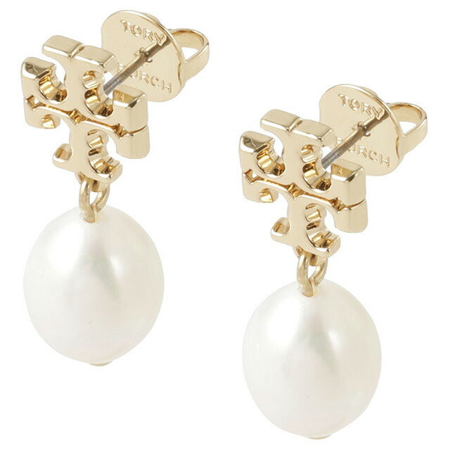 トリーバーチ Tory Burch 65156-709 キラ パール ドロップ ピアス ダブルT ロゴ ゴールド レディース アクセサリー APTB00086L