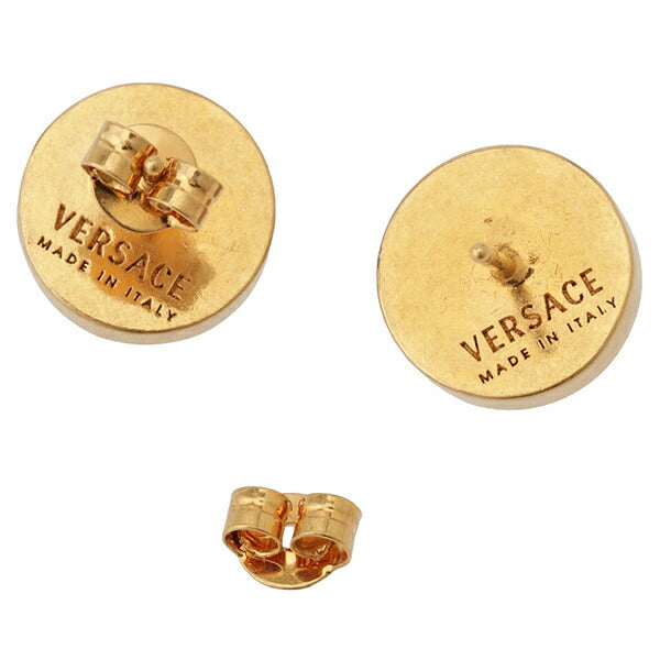 ヴェルサーチ VERSACE DG27256-DJMR-K41T メドゥーサ グレカ ラウンド レジン スタッド ピアス アクセサリー APVE00008M