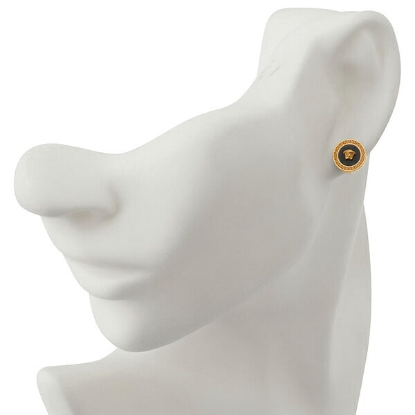 ヴェルサーチ VERSACE DG27256-DJMR-K41T メドゥーサ グレカ ラウンド レジン スタッド ピアス アクセサリー APVE00008M