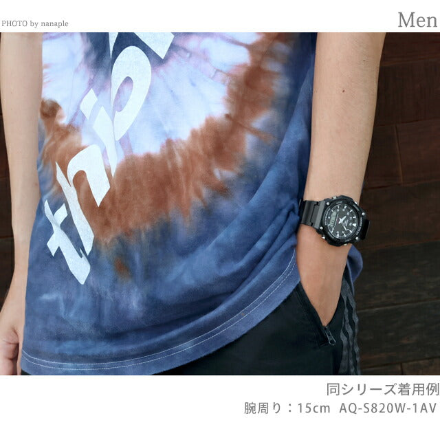カシオ チープカシオ CASIO ソーラー AQ-S820W-1AV スタンダード 海外モデル メンズ チプカシ 腕時計 ブランド カシオ casio アナデジ AQ-S820W-1AVDF