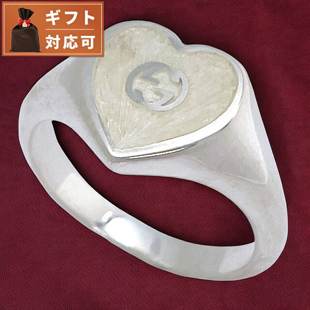 グッチ GUCCI 645544 J8410 1184 13号 インターロッキングG ハートリング 指輪 日本サイズ12号 シルバー レディース アクセサリー ARGU00572L