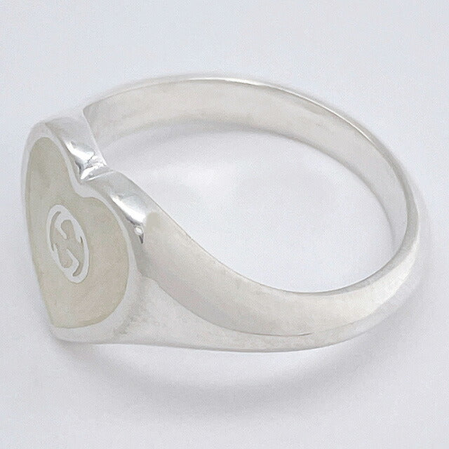 グッチ GUCCI 645544 J8410 1184 15号 インターロッキングG ハートリング 指輪 日本サイズ14号 シルバー レディース アクセサリー ARGU00573L