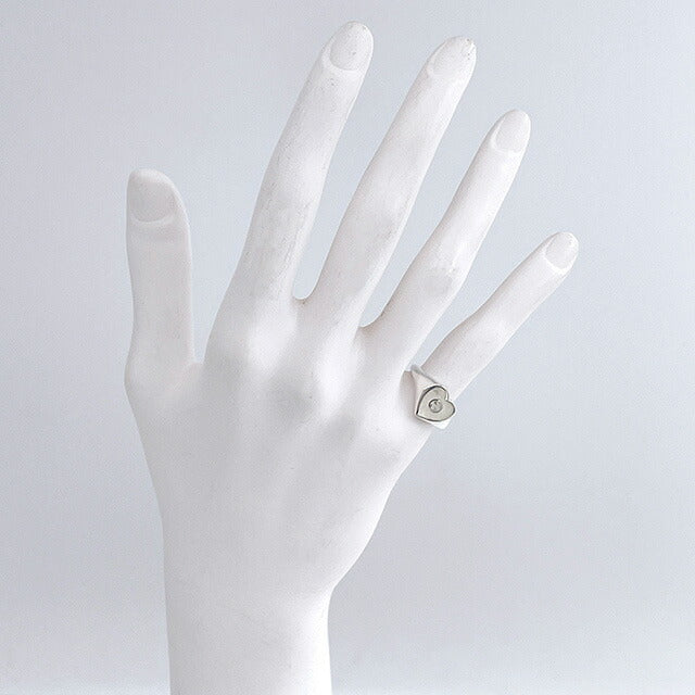 グッチ GUCCI 645544 J8410 1184 15号 インターロッキングG ハートリング 指輪 日本サイズ14号 シルバー レディース アクセサリー ARGU00573L