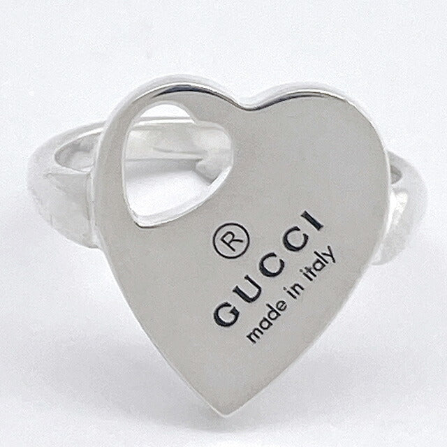 グッチ GUCCI 796357 J8400 8106 15号 トレードマーク ハート リング 指輪 日本サイズ14号 シルバー レディース アクセサリー TRADEMARK RING ARGU00576L