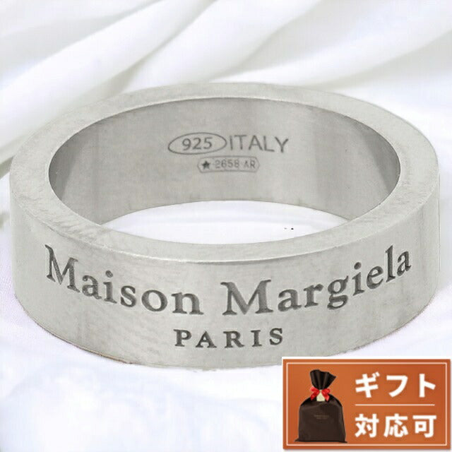 メゾンマルジェラ MAISON MARGIELA SM1UQ0081 SV0158 951 2 ロゴ リング 指輪 日本サイズ9.5号 シルバー レディース メンズ アクセサリー ARMG00005L
