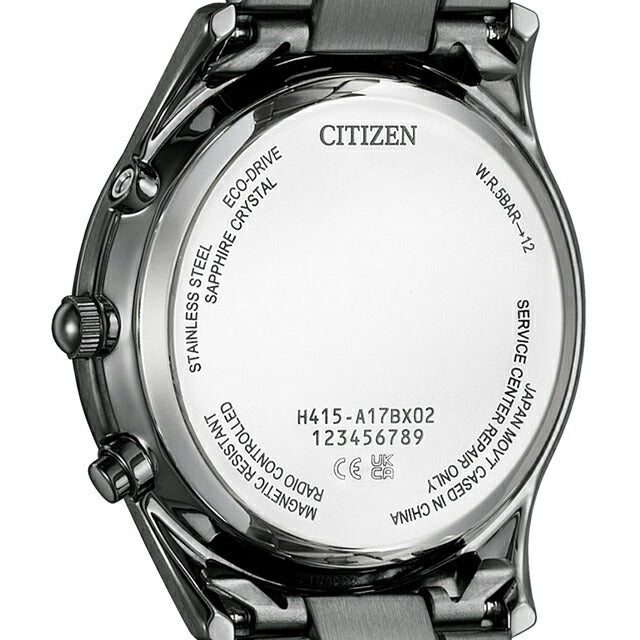 Citizen Collection对模型光生态驱动无线电观看品牌男士无线电太阳能公民收藏AS1064-53E模拟黑色AS1064-53E