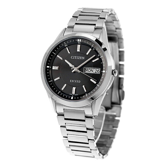 Citizen Exceed Day-Date Model Eco-Drive Solar Radio AT6030-51E Watch Brand Men&