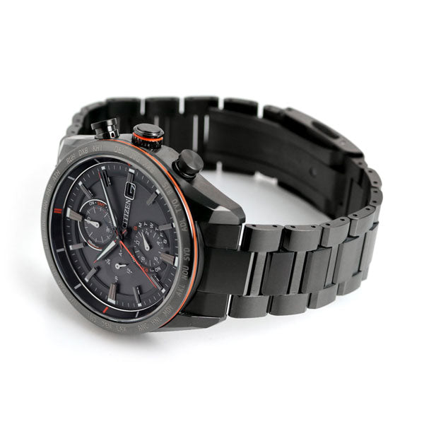 公民Attessa actess actess eco-drive无线电观看品牌钛计时量电台无线电太阳能公民Attesa模拟黑色蓝色绿色黑色AT8185-62E选择4型型号AT8185-62E-CHOICE