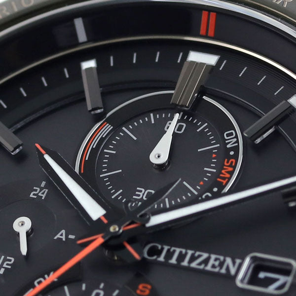 公民Attessa actess actess eco-drive无线电观看品牌钛计时量电台无线电太阳能公民Attesa模拟黑色蓝色绿色黑色AT8185-62E选择4型型号AT8185-62E-CHOICE