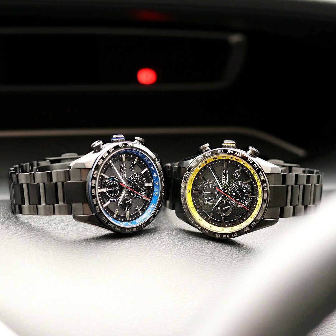Citizen Atessa Eco Drive太阳能电台35周年Nissan Fairlady Z Limited Model Ikazuchi黄色手表品牌AT8185-89E公民男士AT8185-89E
