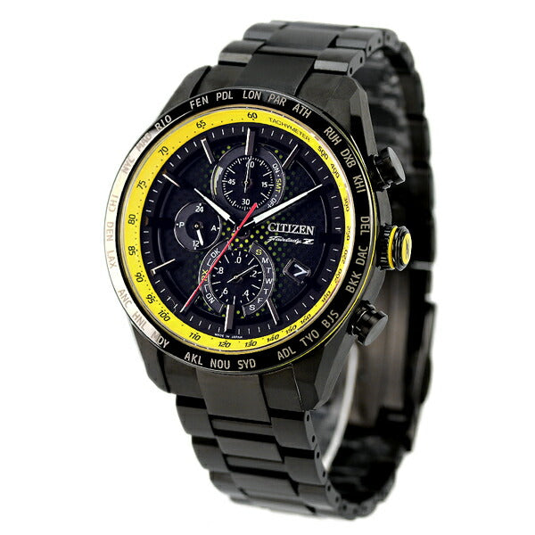 Citizen Atessa Eco Drive太阳能电台35周年Nissan Fairlady Z Limited Model Ikazuchi黄色手表品牌AT8185-89E公民男士AT8185-89E