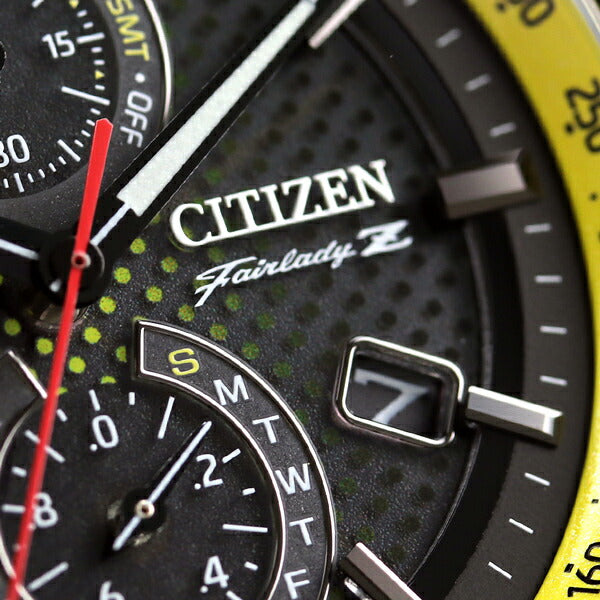 Citizen Atessa Eco Drive Solar Radio 35th Anniversary Nissan Fairlady Z Limited Model Ikazuchi Yellow Watch Brand AT8185-89E CITIZEN Men&
