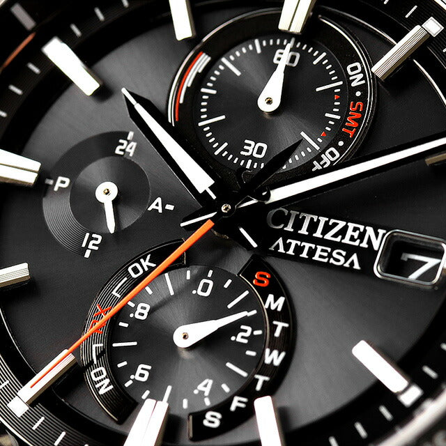 公民Atessa Direct Flight Eco-Drive广播电台观看品牌钛计时量表太阳能无线电公民AT8189-61E AT8189-61E